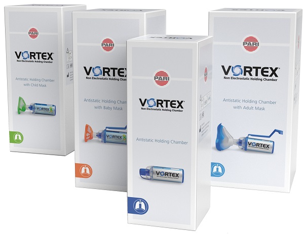 CAMERA DISTANZIATRICE CON MASCHERA PEDIATRICA VORTEX - Farmamood