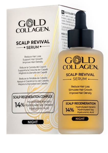 GOLD COLLAGEN SCALP REVIVAL SERUM 100 ML - Farmamood
