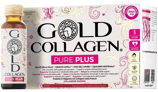 GOLD COLLAGEN PURE PLUS 10 FLACONCINI DA 50 ML - Farmamood