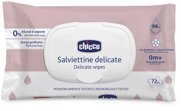 CHICCO SALVIETTE DELICATE 72 PEZZI PLAQUE - Farmamood