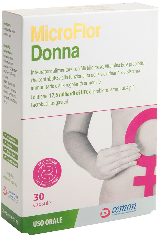MICROFLOR DONNA 30 CAPSULE - Farmamood