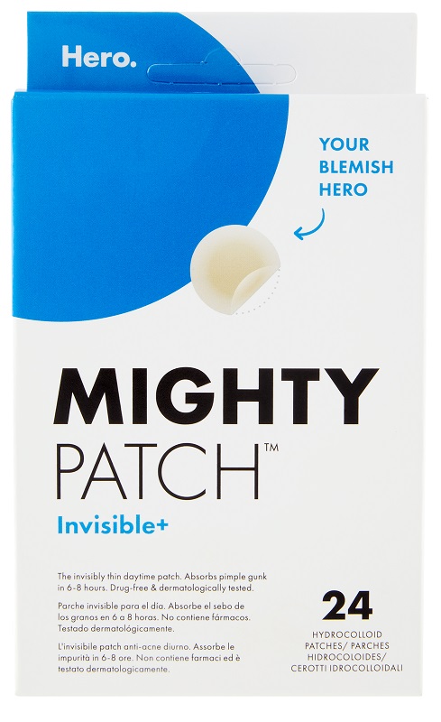 CEROTTO IDROCOLLOIDALE ANTIACNE HERO MIGHTY PATCH INVISIBLE 24 PEZZI - Farmamood