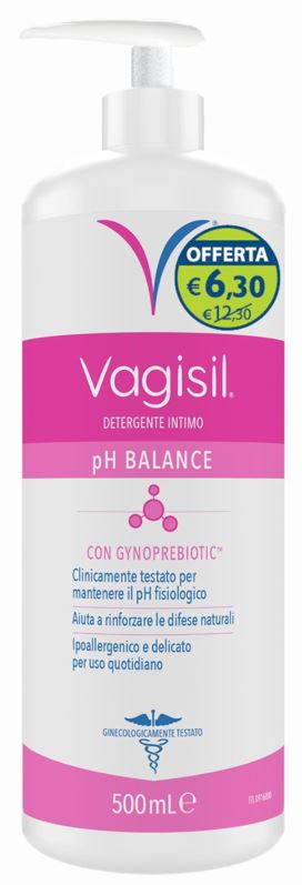 VAGISIL DETERGENTE PH BALANCE 500 ML OFFERTA SPECIALE - Farmamood