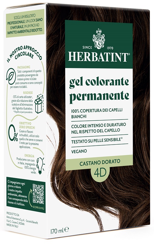 HERBATINT 4D CASTANO DORATO 170 ML - Farmamood