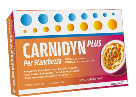 CARNIDYN PLUS 20 BUSTINE DA 5,3 G GUSTO PASSION FRUIT - Farmamood