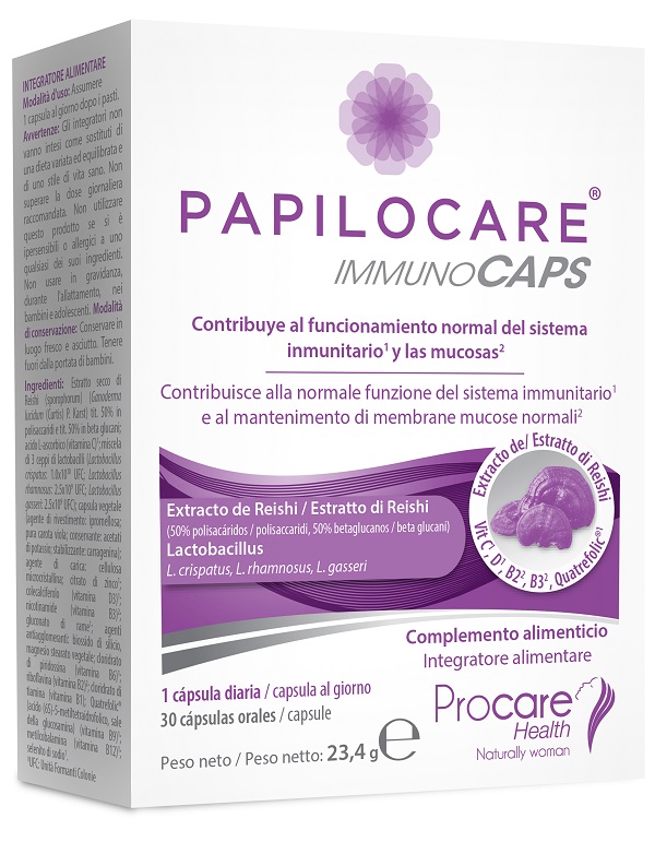 PAPILOCARE IMMUNOCAPS 30 CAPSULE - Farmamood