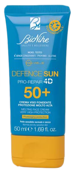 DEFENCE SUN 50+ CREMA VISO FONDENTE 50 ML - Farmamood
