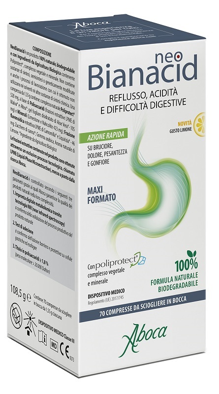 NEOBIANACID 70 COMPRESSE LIMONE - Farmamood