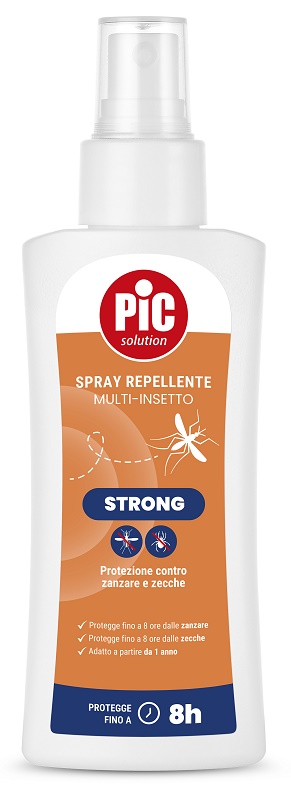 PIC SOLUTION SPRAY REPELLENTE MULTI-INSETTO STRONG 100 ML - Farmamood